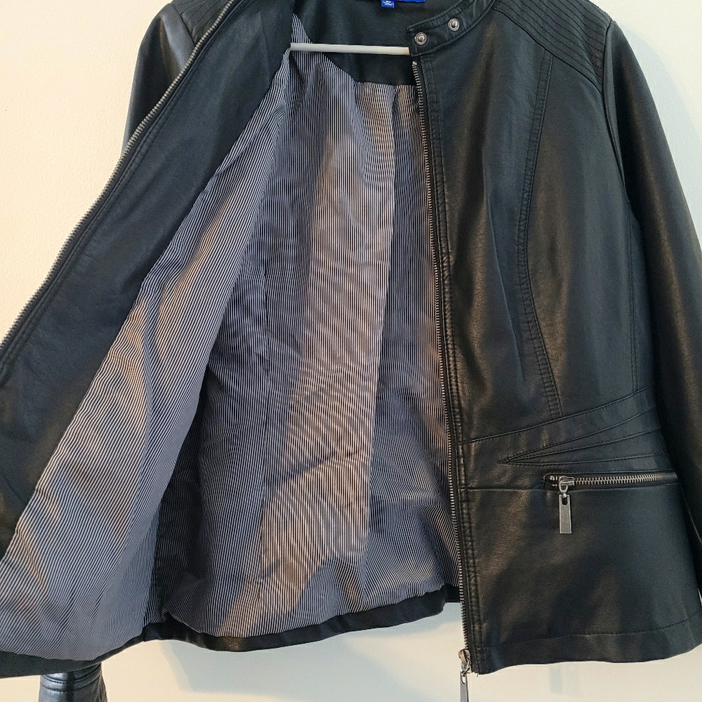 NWT Kohl's Apt.9 Faux Leather Jacket